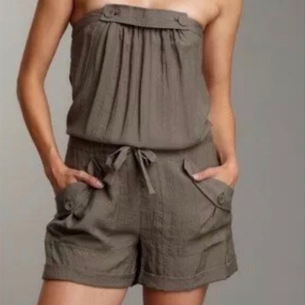 BCBGMAXAZRIA Green Romper